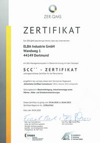 SCC Zertifikat, ELBA Industrie GmbH_1_Page_1