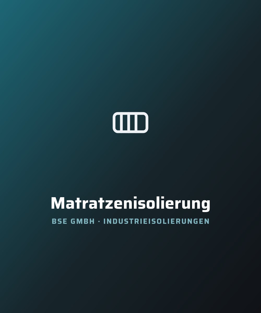 Abnehmbare Isoliermatratzen für Armaturen und Turbinen