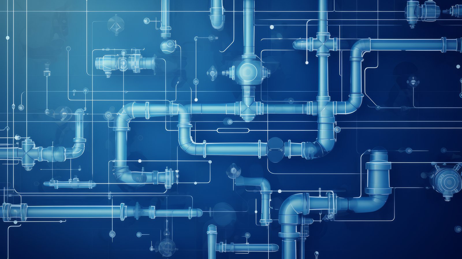 Industrieanlage mit isolierten Rohrleitungen